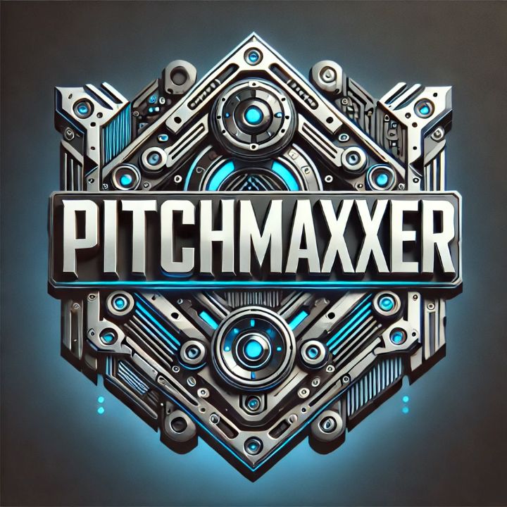 Cool PitchMaxxer steam punk inspired logo